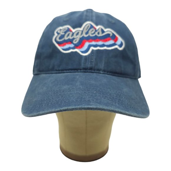 Richardson Eagles Twill Adjustable Tuck Strap Cap Trucker Baseball Hat Retro - Picture 9 of 13